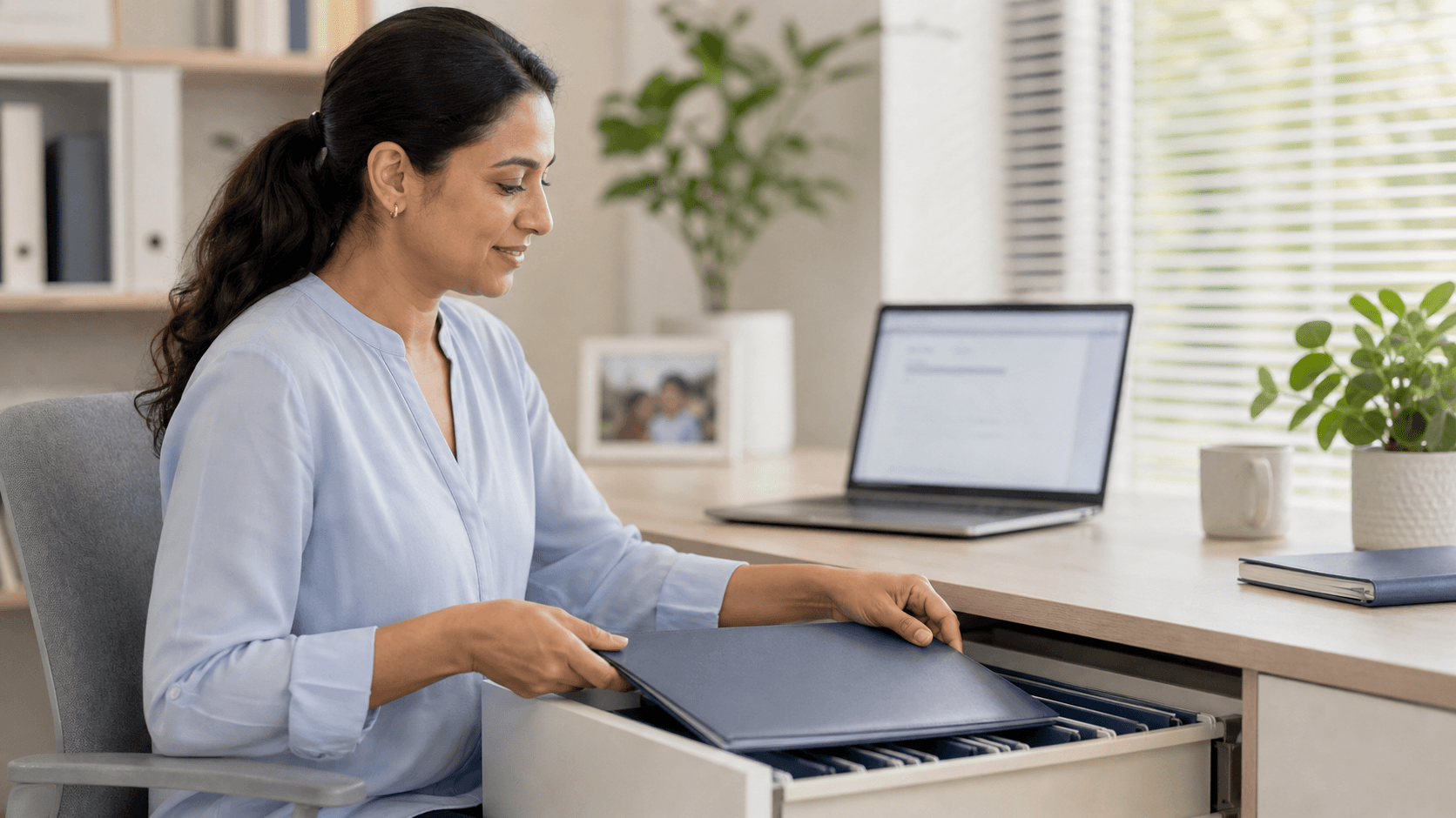 Coordinator handling client information confidentially