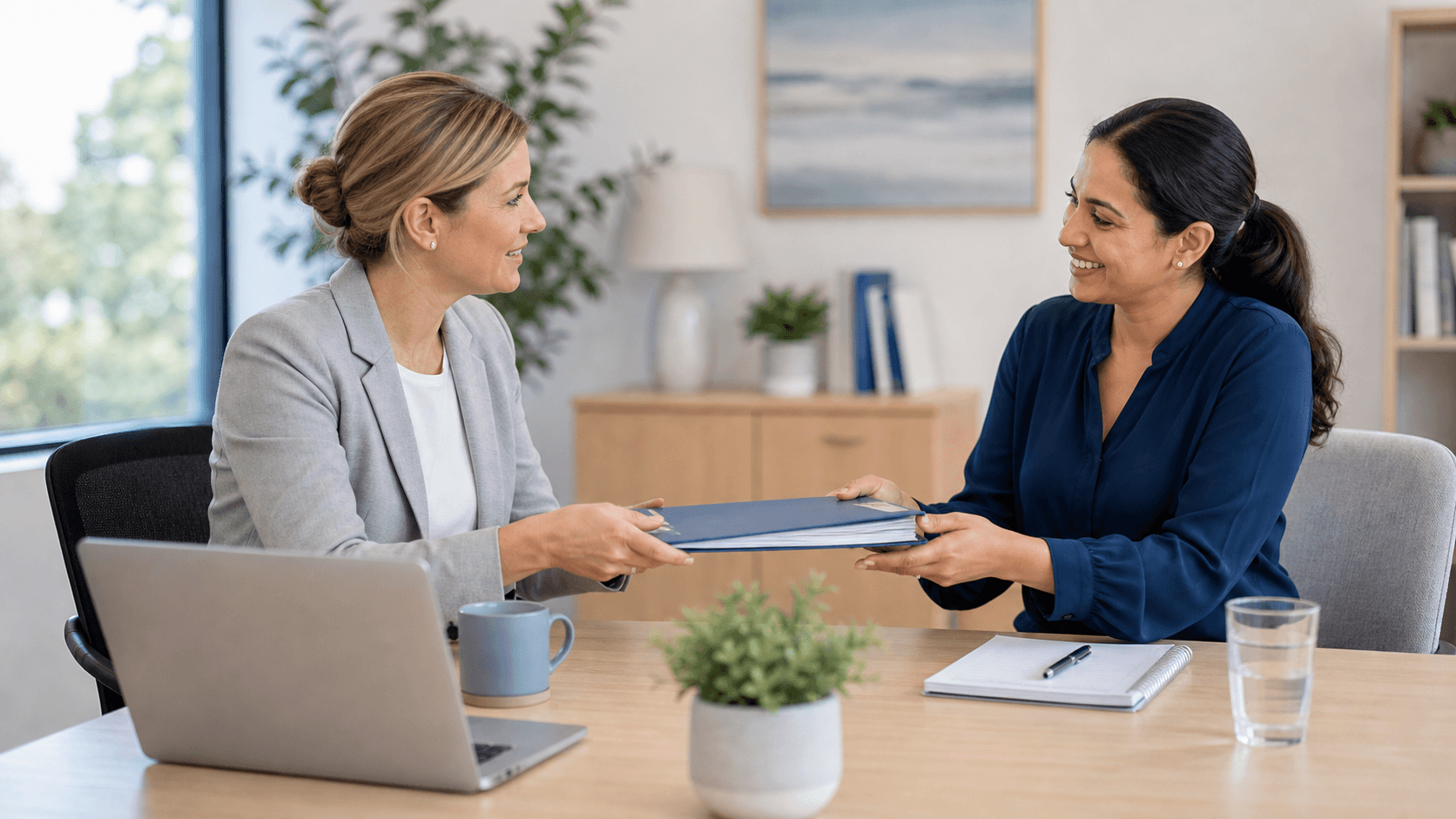 Professional referrer sharing support information with a coordinator